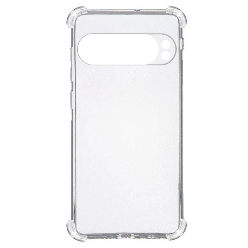 Ультратонкий силіконовий чохол GETMAN з критими бортами та камерою для Google Pixel 9 – Безбарвний (прозорий). Фото 5 з 5