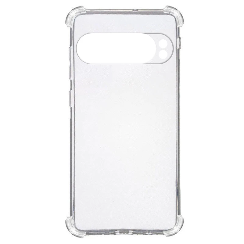 Ультратонкий силіконовий чохол GETMAN з критими бортами та камерою для Google Pixel 9 Pro XL – Безбарвний (прозорий). Фото 2 з 4