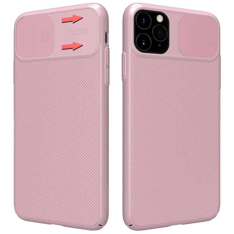 

Карбована накладка Nillkin зі шторкою для камери на Apple iPhone 11 Pro Max (6.5") (Рожевий / Pink)