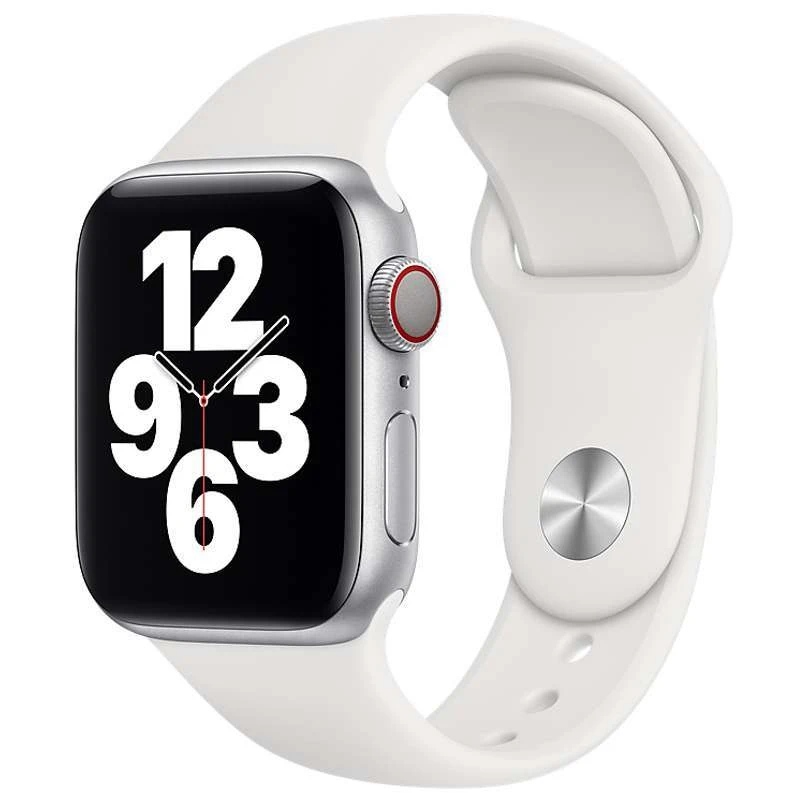 

Силіконовий ремінець для Apple watch 38mm / 40mm (Білий / White)
