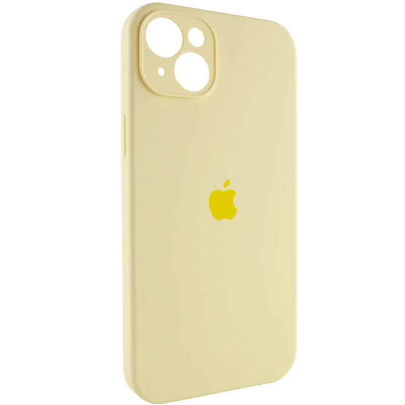 Чехол Silicone Case с защитой камеры для Apple iPhone 13 (6.1") – Желтый / Mellow Yellow. Фото 3 из 8