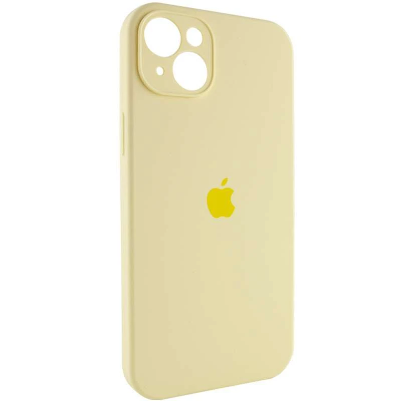 Чехол Silicone Case с защитой камеры для Apple iPhone 14 Plus (6.7") – Желтый / Mellow Yellow. Фото 3 из 8