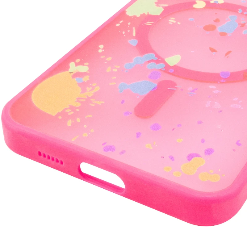 Чехол абстракция рисования с MagSafe для Samsung Galaxy S24 FE – Barbie Pink. Фото 6 из 6