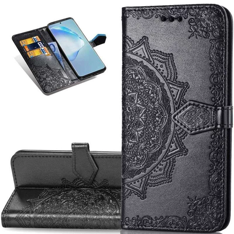 Кожаный чехол-книжка Art Case с визитницей для Samsung Galaxy A11 – Черный. Фото 2 из 5