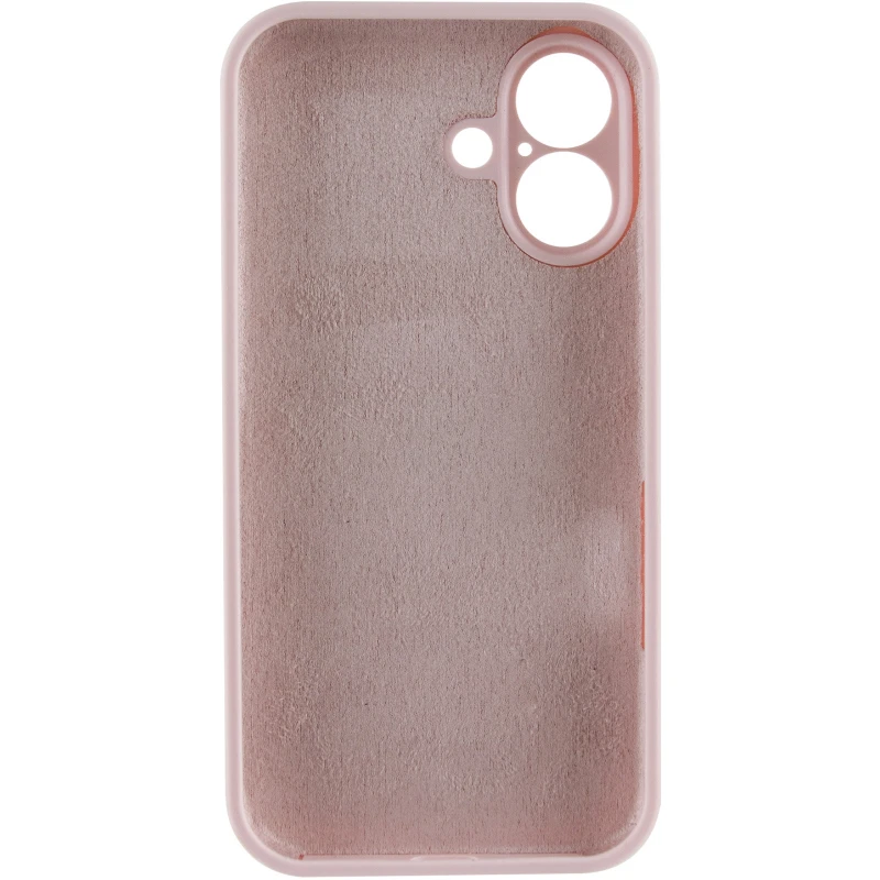 Чехол Silk Full Camera Protective (AA) NO LOGO для Apple iPhone 16 – Розовый / Chalk Pink. Фото 4 из 10