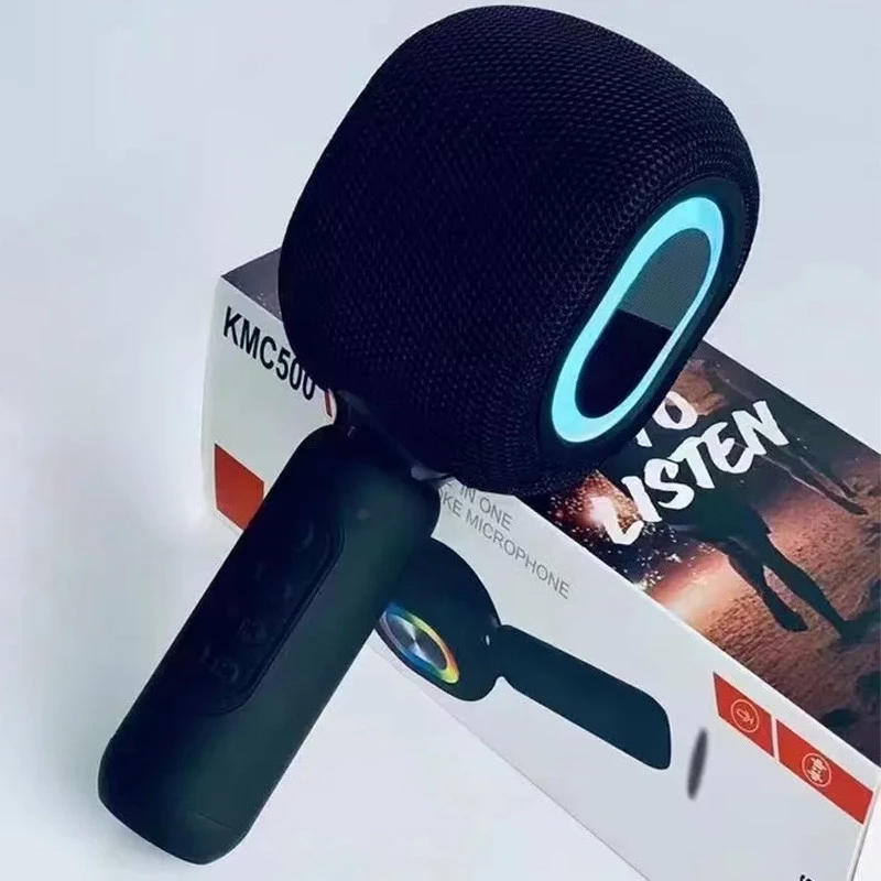 Караоке Мікрофон-колонка KMC500 – Black. Фото 5 з 5