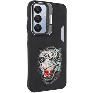 TPU+PC чехол с животными для Samsung Galaxy A25 5G — Black Tiger