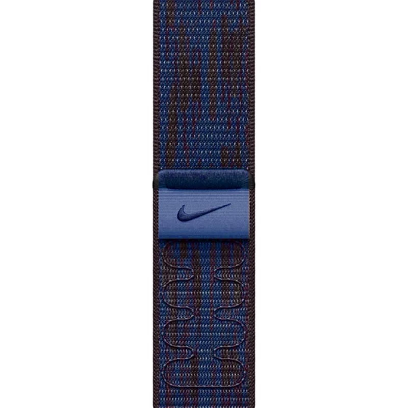 Ремешок Nike Sport Loop для Apple Watch 38/40/41/42mm – Black / Blue. Фото 2 из 6