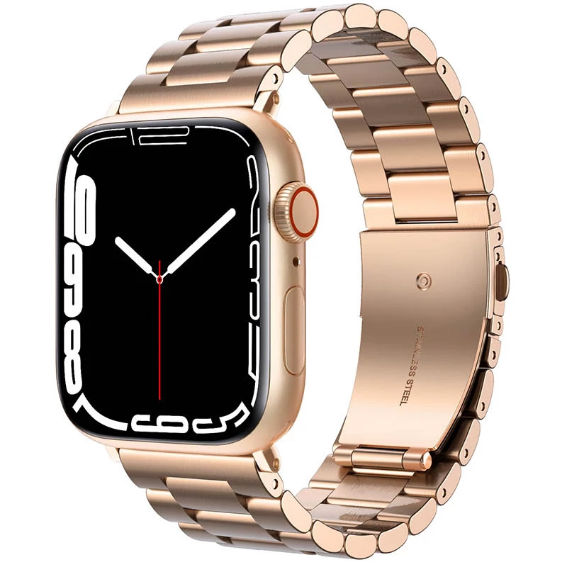 Ремешок Steel Elegance для Apple Watch 42(ser.1-3)/44/45/46/49mm – Rose Gold. Фото 2 из 11