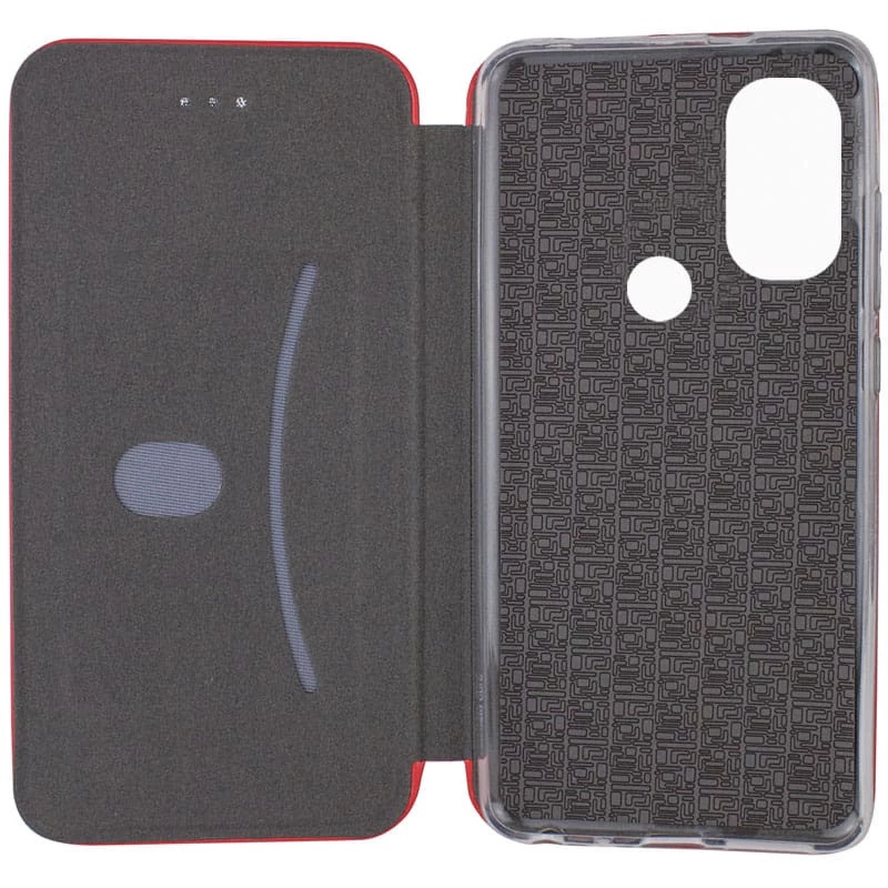 Чохол-книжка класичний на Motorola Moto E40 – Червоний. Фото 3 з 4