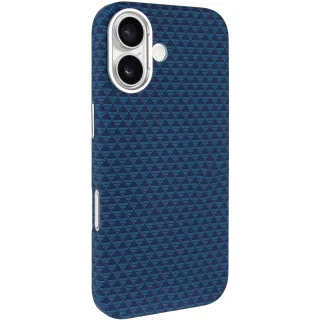 Чохол TPU+PC KVZV Triangular Pattern with Magnetic Fit для Apple iPhone 17 (6.3") — Blue
