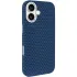 Чехол TPU+PC KVZV Triangular Pattern with Magnetic Fit для Apple iPhone 17 (6.3") – Blue. Фото 3 из 7