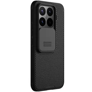 Карбоновая накладка Nillkin Pro со шторкой для камеры для Xiaomi 17T — Black