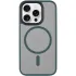 TPU+PC чохол Metal Buttons with Magnetic Fit для Apple iPhone 13 Pro Max (6.7") – Зелений / Dark Green. Фото 3 з 6