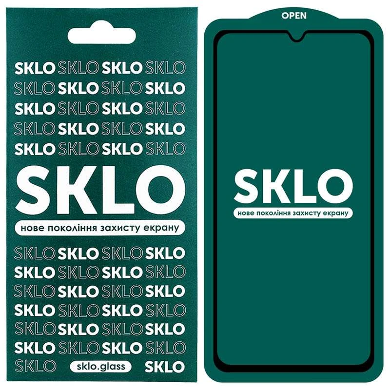 

SKLO Защитное стекло на Xiaomi Redmi 9C (Черный), Чорний