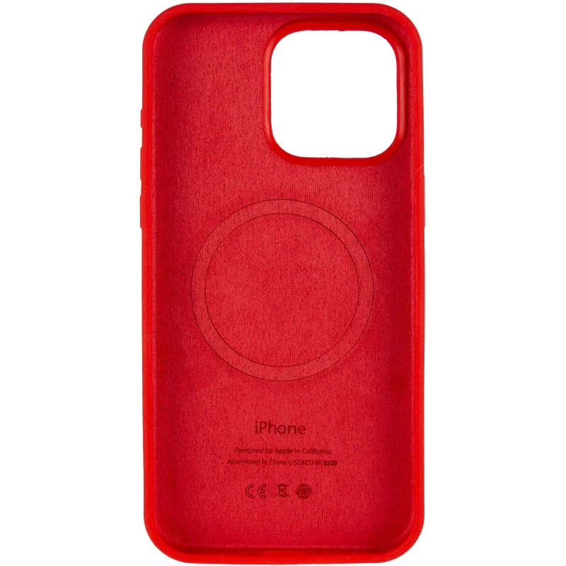 Чохол Silicone Case Full Protective (AA) V2 with MagSafe для Apple iPhone 14 Pro Max (6.7") – Червоний / Red. Фото 4 з 6