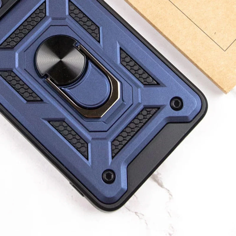 Протиударний чохол Serge Ring з захистом камери на Xiaomi Redmi Note 14 4G (Europe version) – Синій. Фото 3 з 3