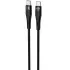 Дата кабель Proove Light Silicone Plus Type-C to Type-C 60W (1m) – Black. Фото 1 з 2