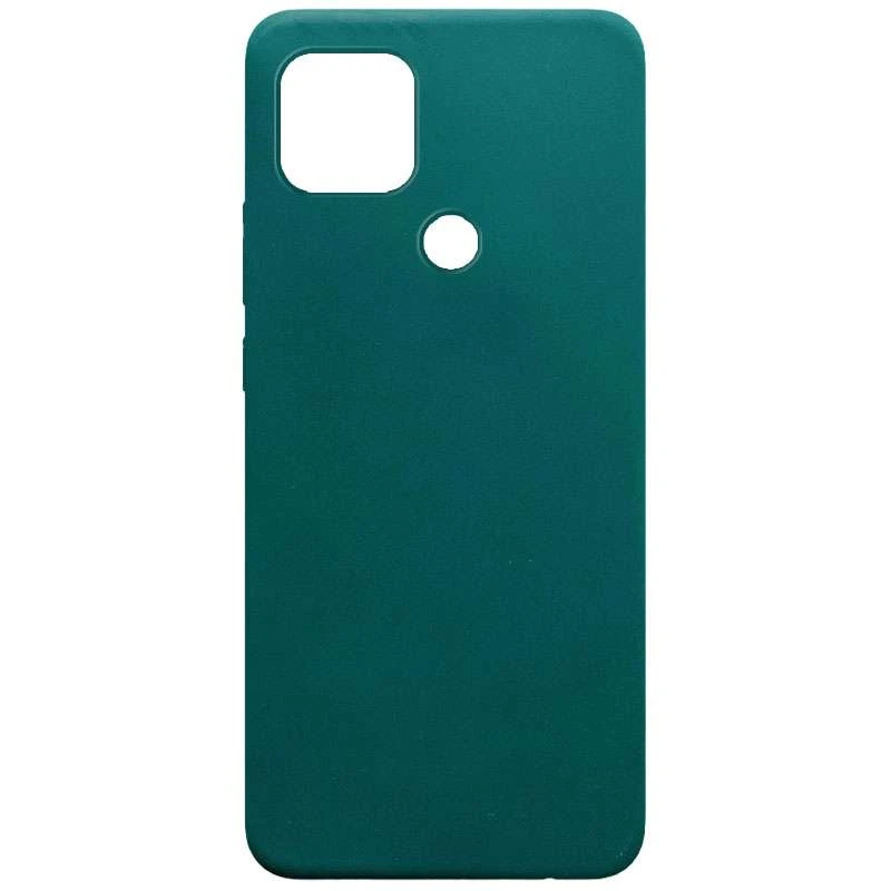 

Кольоровий силіконовий чохол на Oppo A15s / A15 (Зелений / Forest green)