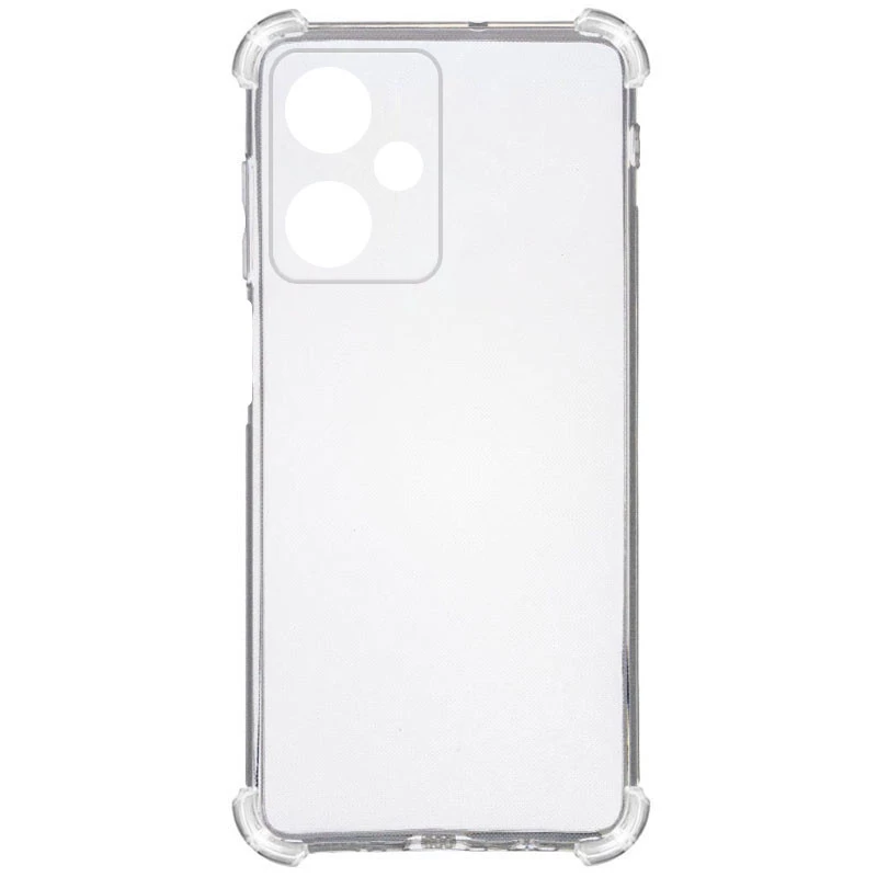 Ультратонкий силіконовий чохол GETMAN з критими бортами та камерою для Xiaomi Poco M6 4G – Безбарвний (прозорий). Фото 2 з 4