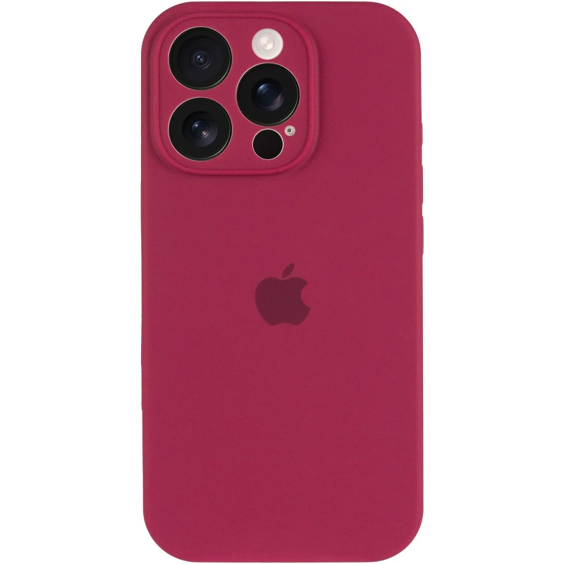 Чохол Silicone Case з захистом камери на Apple iPhone 14 Pro (6.1") – Червоний / Rose Red. Фото 4 з 9