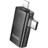 Переходник Hoco UA36E Combo 2-in-1 (Type-C/Lightning to USB2.0) – Black. Фото 3 из 4