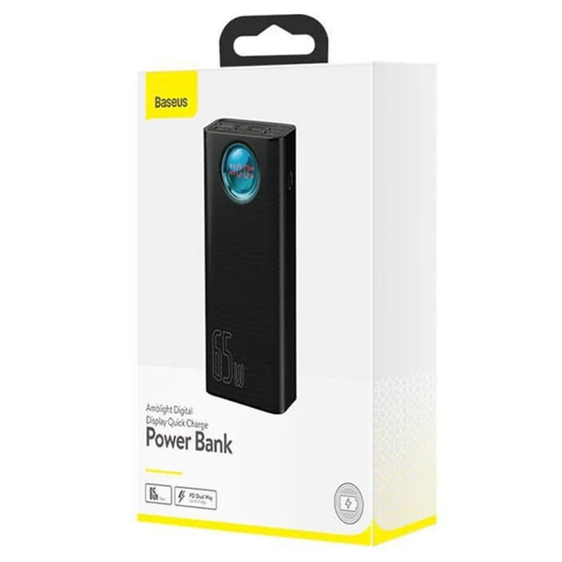 Портативний зарядний пристрій Baseus Amblight Digital Display 65W 26800 mAh (P10022402113-00) – Black. Фото 8 з 8