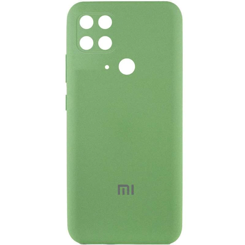 

Чохол Silicone Case з закритим низом та захистом камери на Xiaomi Redmi 10C (М'ятний / Mint)