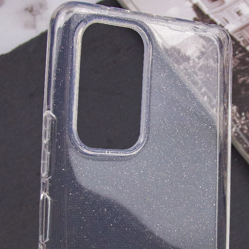 Блискучий силіконовий чохол на Xiaomi Poco C65 – Clear. Фото 6 з 7