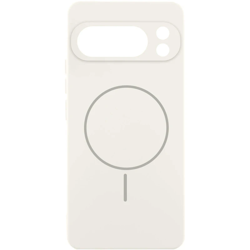 Чохол Silicone Cover Lakshmi Full Camera (AA) with Magnetic Fit для Google Pixel 9 Pro XL – Білий / White. Фото 2 з 4
