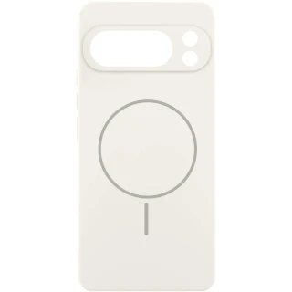 Чохол Silicone Cover Lakshmi Full Camera (AA) with Magnetic Fit для Google Pixel 9 Pro XL — Білий / White