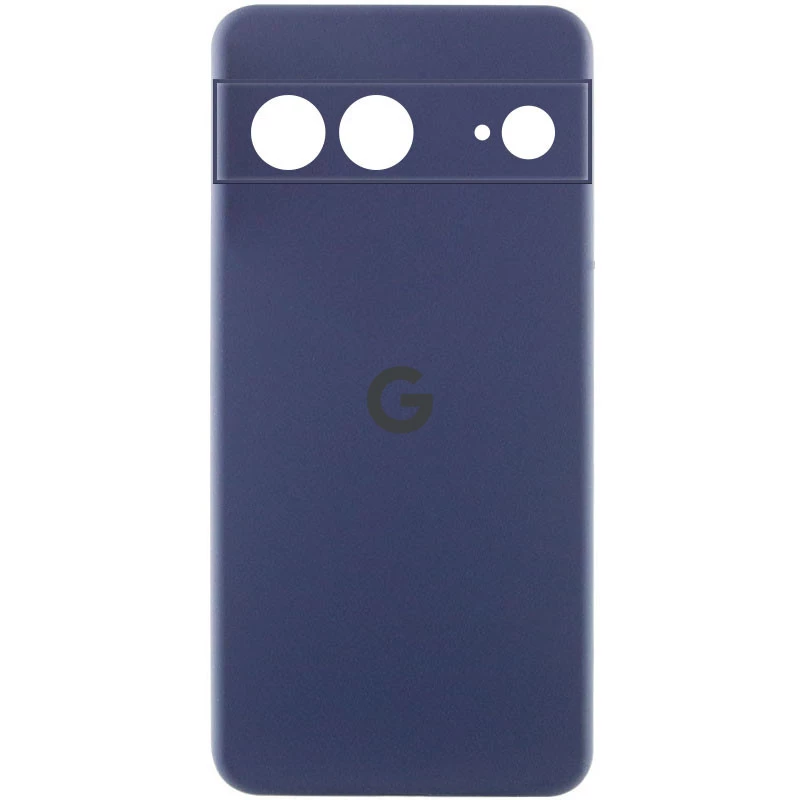 Чехол Silicone Case Lakshmi Premium L с закрытой камерой для Google Pixel 8 – Темно-синий / Midnight blue. Фото 1 из 4