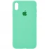 Чехол Silicone Case с закрытым низом для Apple iPhone XS Max (6.5") – Зеленый / Spearmint. Фото 1 из 3