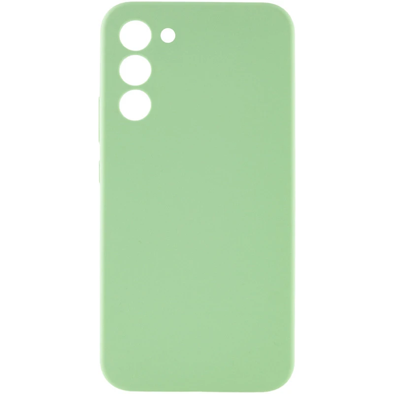 Чохол Silicone Case Lakshmi Premium із закритою камерою для Samsung Galaxy S24+ – М'ятний / Mint. Фото 1 з 10
