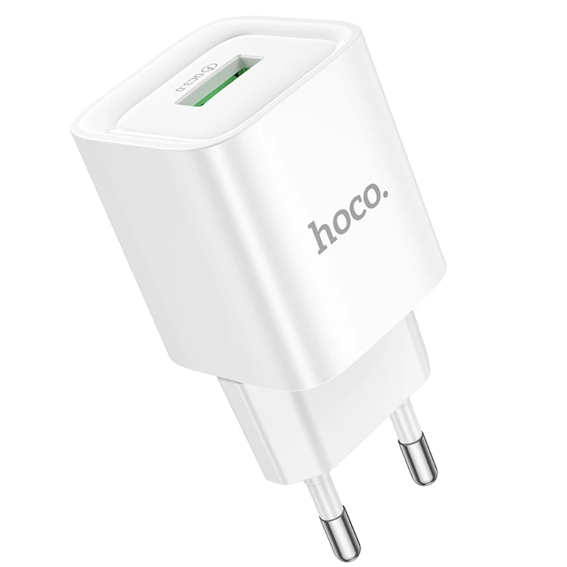 МЗП Hoco C145A Charm QC3.0 18W (1USB-A) – White. Фото 4 з 7