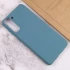 Кольоровий силіконовий чохол на Samsung Galaxy S21+ – Синій / Powder Blue. Фото 4 з 4