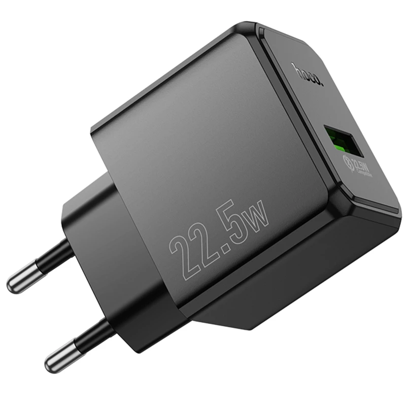 МЗП Hoco CS17A Wish QC3.0 22.5W (1USB-A) – Black. Фото 4 з 6