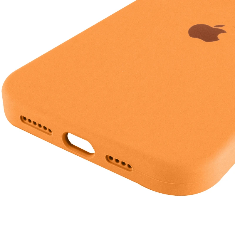 Чохол Silicone Case з закритим низом на Apple iPhone 17 Pro (6.3") – Помаранчевий / Orange. Фото 6 з 8