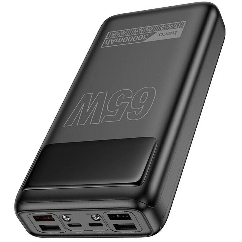Портативний ЗП Power Bank Hoco DB81 Apollo PD65W 30000 mAh – Black. Фото 2 з 7