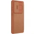 Шкіряний чохол-книжка Nillkin Qin Pro Camshield для Samsung Galaxy S25 Ultra – Коричневий. Фото 3 з 5