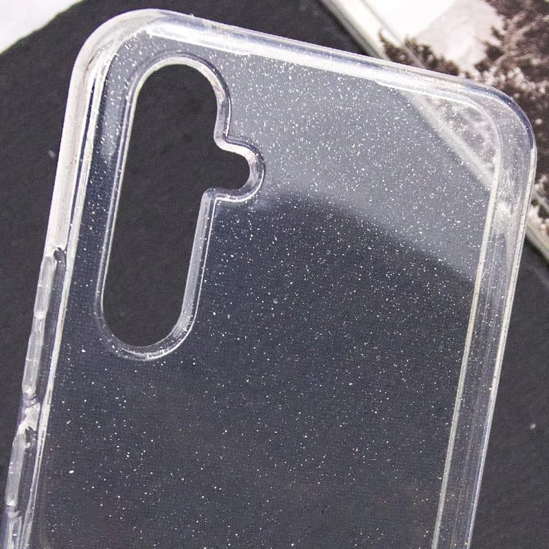 Блискучий силіконовий чохол на Samsung Galaxy S24 FE – Clear. Фото 8 з 8