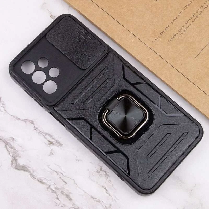 Протиударний чохол Flash зі шторкою для камери та кільцем на Samsung Galaxy A52 4G / A52 5G – Black. Фото 6 з 6