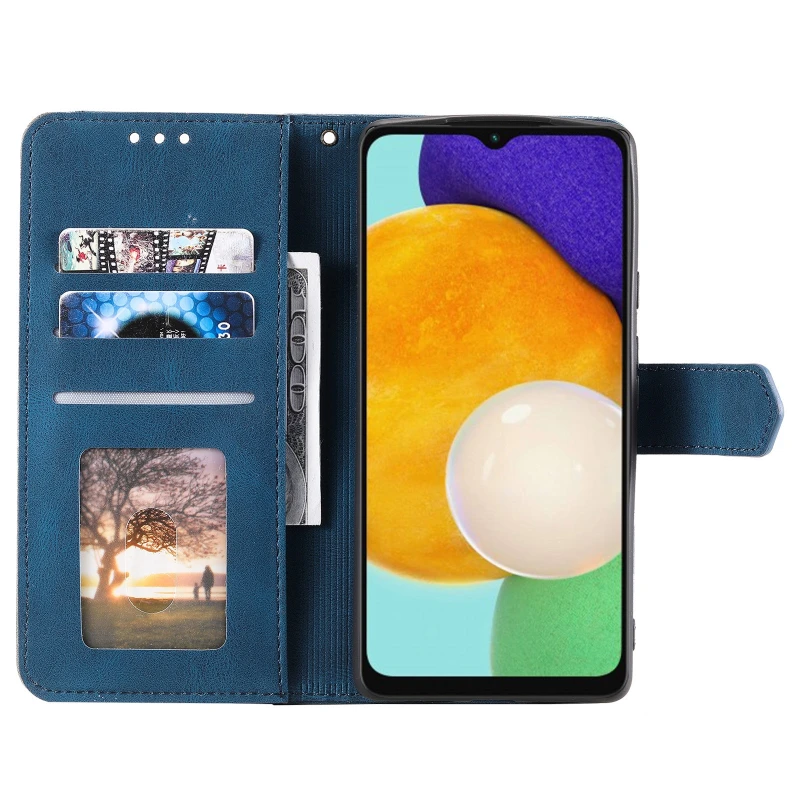 Шкіряний чохол-книжка Maverick Cover для Samsung Galaxy A16 4G/5G – Blue. Фото 3 з 5