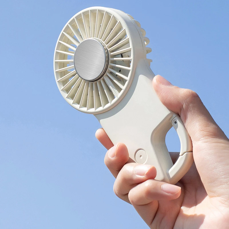 Портативний вентилятор SQT-BF2 з карабіном 1800mAh – White. Фото 6 з 8