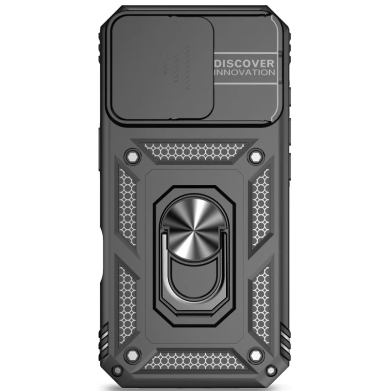 Удароміцний чохол Ummi Camshield Serge Ring (in box) для Apple iPhone 16 Pro – Чорний / Black. Фото 2 з 4