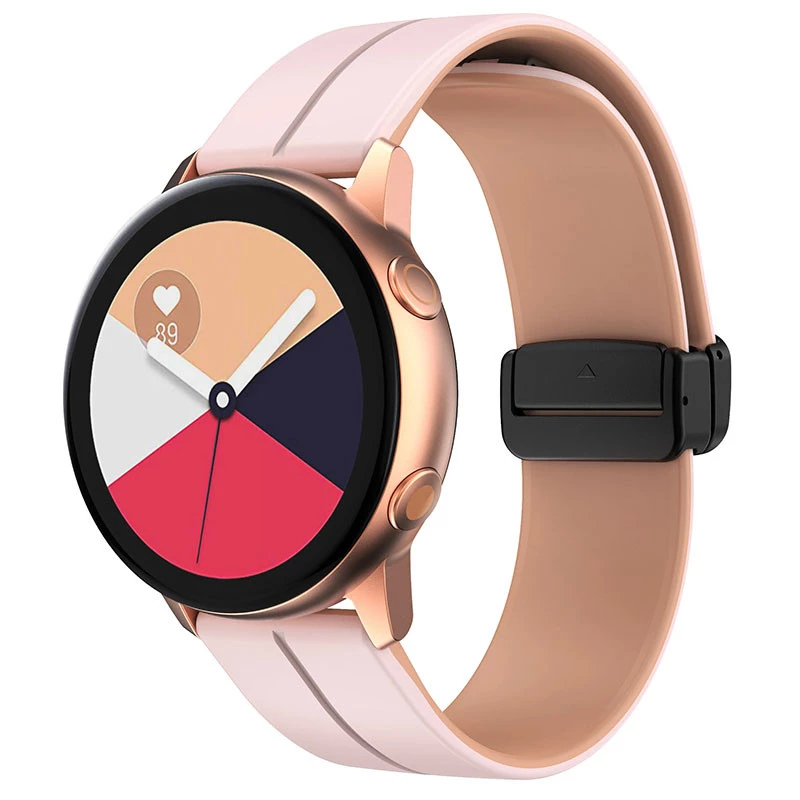 

Силиконовый ремешок Classy для Smart Watch 20mm (Pink / Beige)