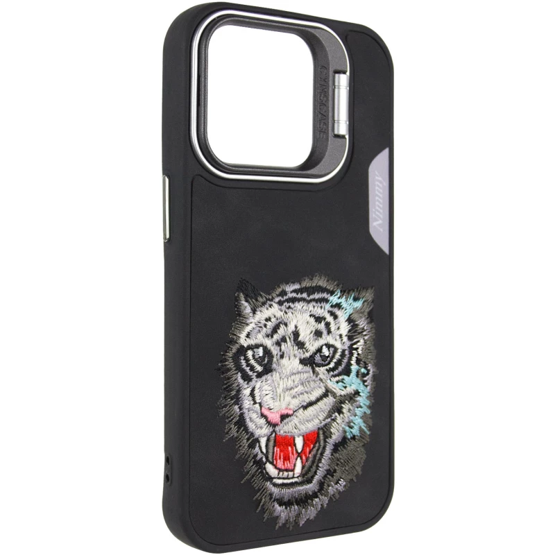 TPU+PC чохол з тваринами для Apple iPhone 15 (6.1") – Black Tiger. Фото 2 з 7
