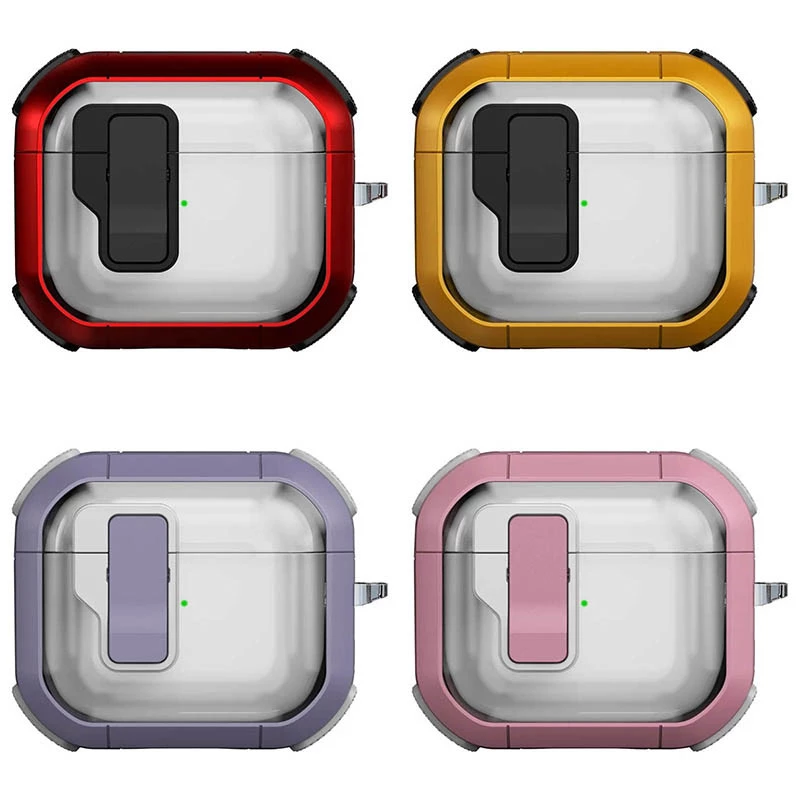 Футляр протиударний Locking Button для навушників Airpods 4 фото 1 з 1