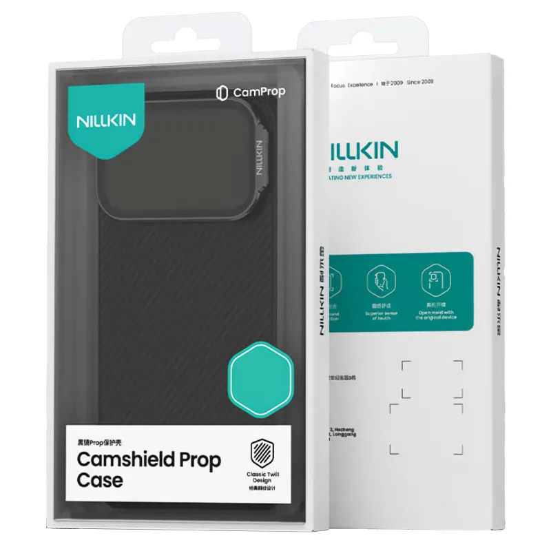 Карбонова накладка Nillkin Camshield Prop для Apple iPhone 17 Pro (6.3") – Black. Фото 6 з 8