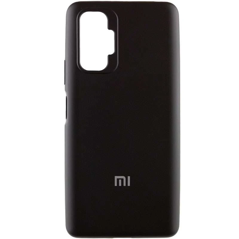 

Чехол Silicone Case с закрытым низом для Xiaomi Redmi Note 10 Pro (Черный / Black), Чорний / black